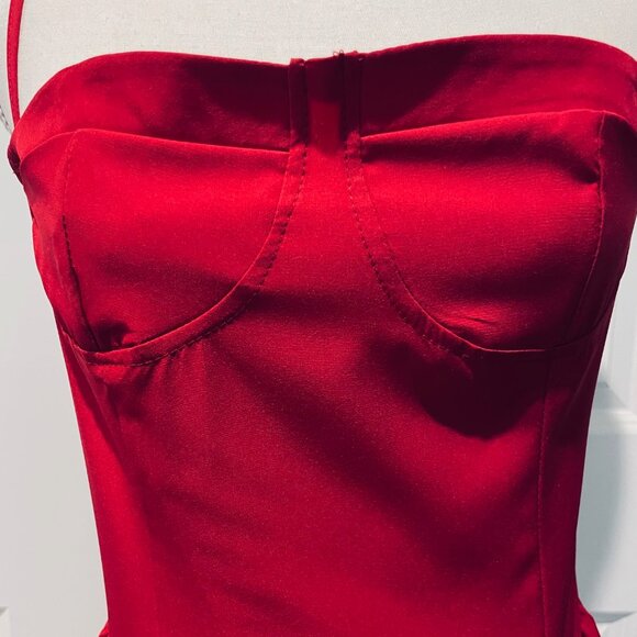 Red Bustier Sundress - Picture 4 of 9